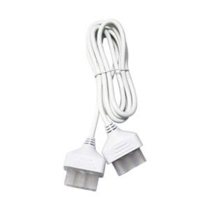 Power Cable With 2 Plugs White 2M 3*0.75MM