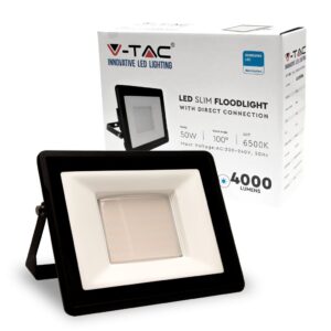 50W LED Floodlight Samsung Chip Black Body 6500K