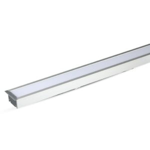 LED Linear Light Samsung Chip 40W Recessed Silver Body 4000K 1211X70X35mm