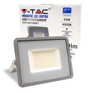 50W SMD Floodlight with Samsung Chip 4000K Grey Body
