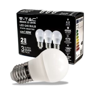 LED Bulb 4.5W E27 G45 4000K 3Pcs/Pack