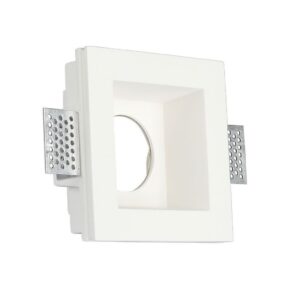 GU10 Fitting Square Gypsum White
