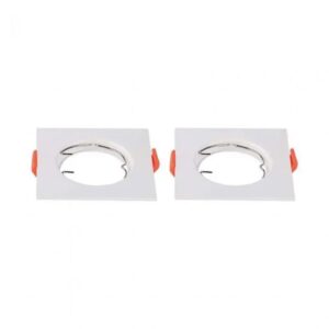 GU10 Fitting Square White