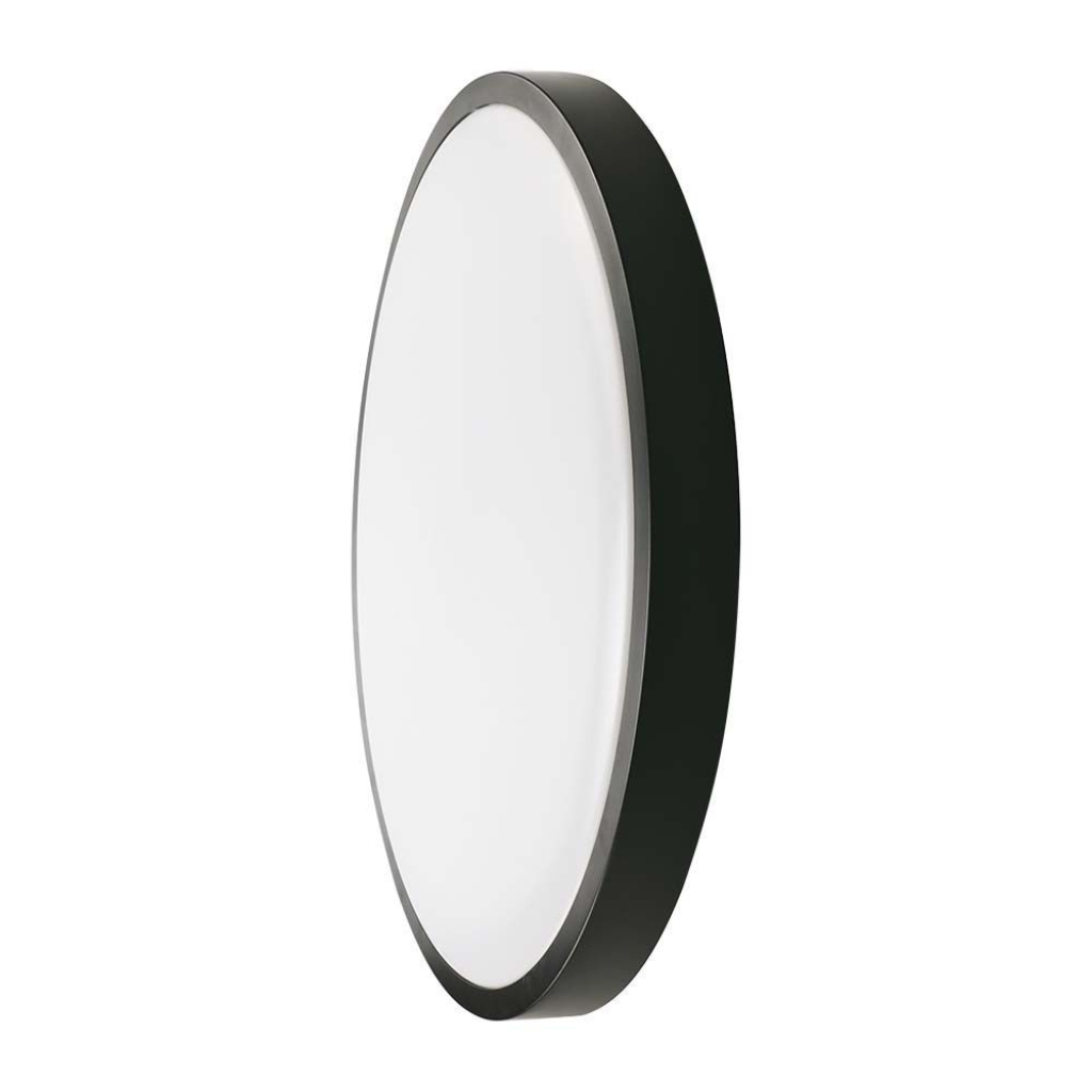 24W LED Dome Light 6500K Round,Black Frame IP44