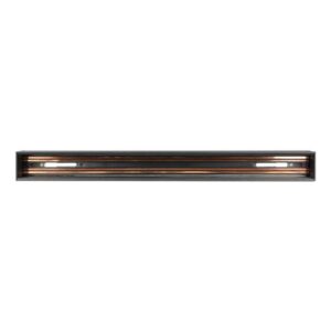 Recessed Aluminium Track Rail Black 1M