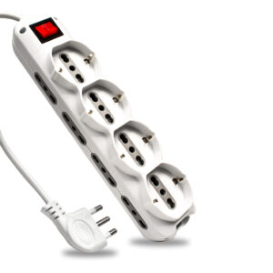 8 Prese 2P+T 10/16A 2P + 4 Prese 10/16A 2P/Schuko Con Interruttore Luminoso 250V~Max:3500W Cavo H05Vv F 3G1.0mmx1.5m Con Plug 16A 2P+T