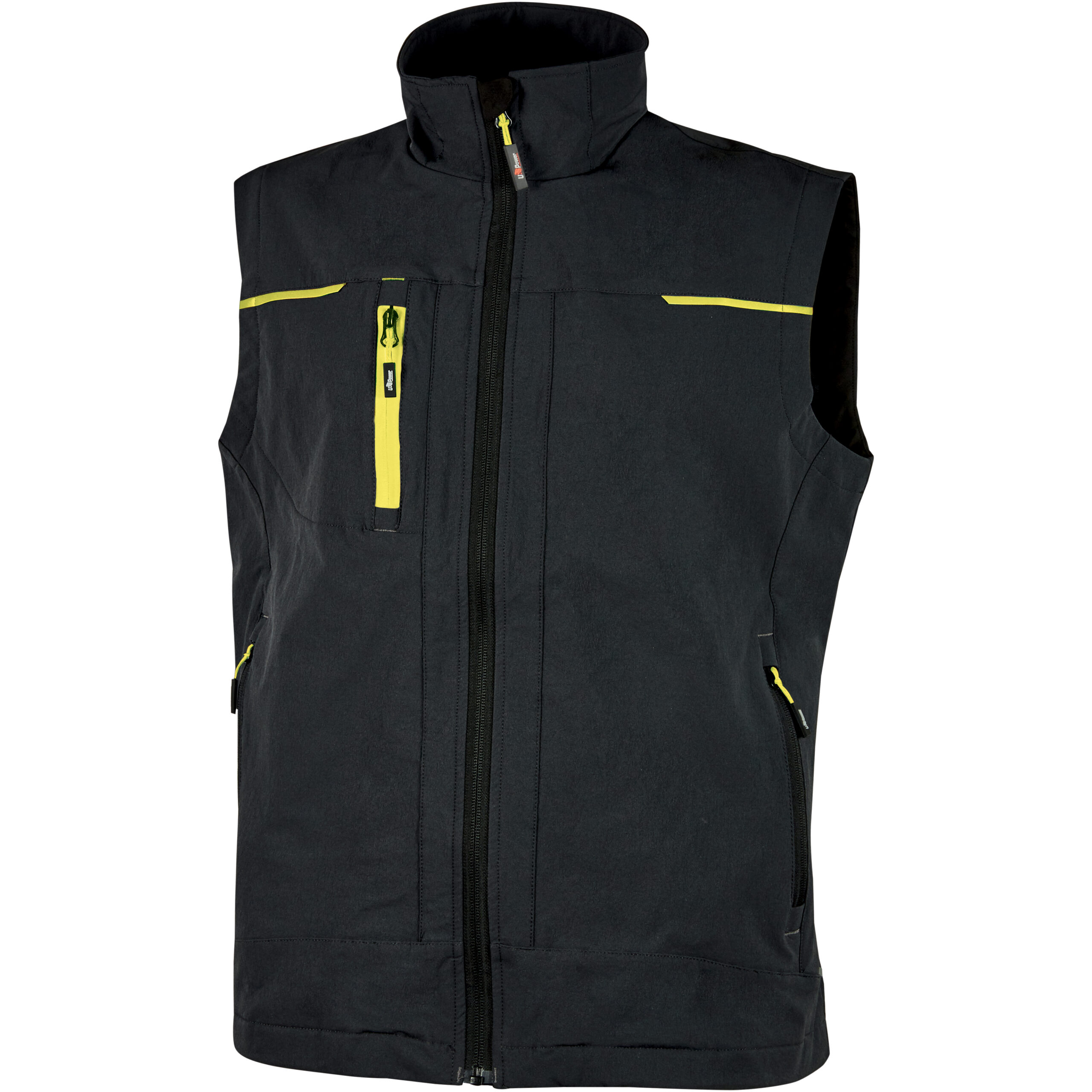U-POWER GILET SATURN NERO/GIALLO TG.L